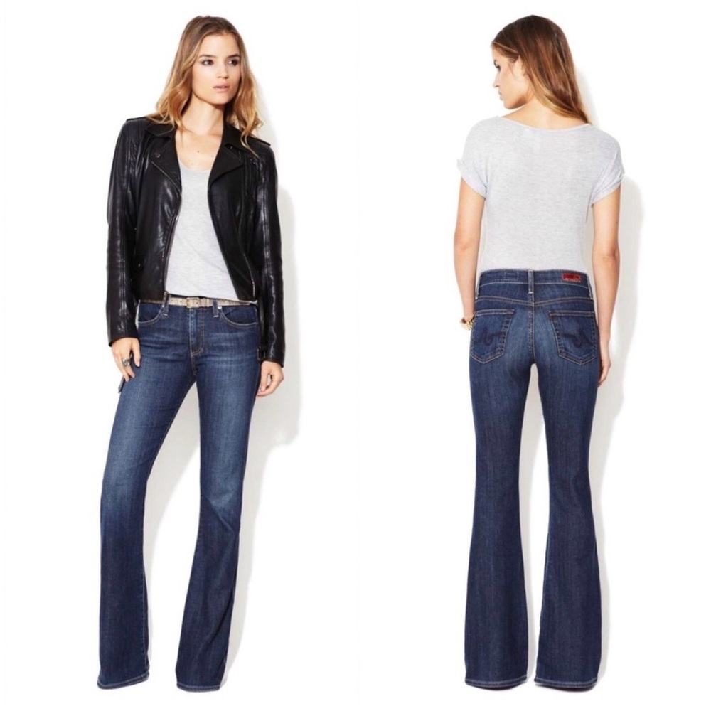 AG Adriano Goldschmied Dark Blue Flare Jeans